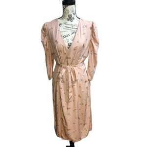 Wrapped Tie Midi Dress